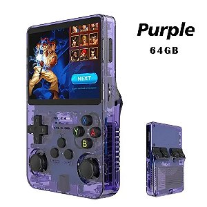 Console R36S mini Game portatil, 3.5 Polegada 64,gb