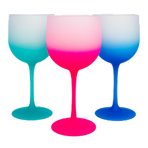 Taças Gin Degradê 580ml - Kit Com 10