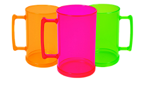 Canecas Chop Translúcidas 400ml - Kit com 50