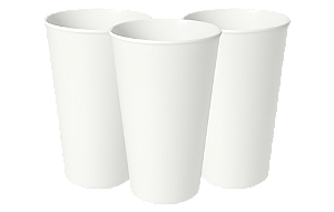 Copos Twister Leitoso 400ml - Kit Com 50