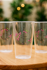 Copos Twister Translúcido  400ml Personalizados  - Kit Com 50