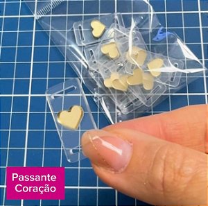 Passante de Acrílico 3D Coração (10 und)