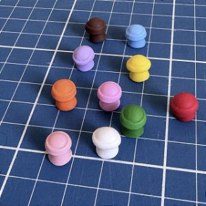 Pinos de Biscuit para fechamento decorativo (Cores Vivas)