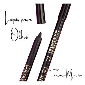 Lápis Preto para Olhos textura macia Pink 21