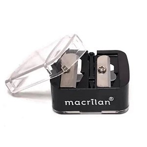 Apontador Macrilan Duplo para Lápis de Maquiagem