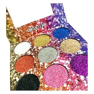 Paleta de Sombras Glitter Ludurana