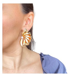 Brincos Flor de Ouro Banhado a Ouro