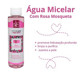Água Micelar com Rosa Mosqueta Miss Rosê