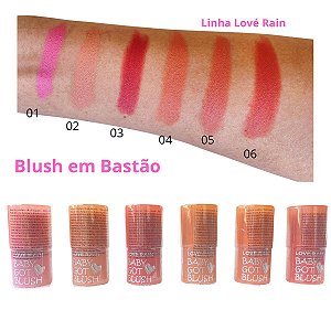 Blush Cremoso em Bastão Lové Rain