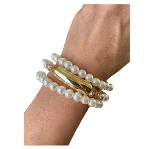 Kit com 3 Pulseiras Elegance