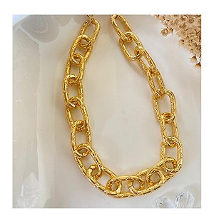 Colar Correntaria Classic Folheada a Ouro