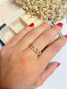 Anel Elegance Folheado a Ouro