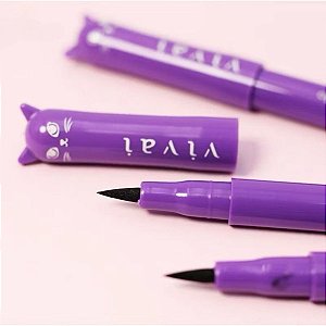 Caneta Delineadora Preta Gatinho Vivai
