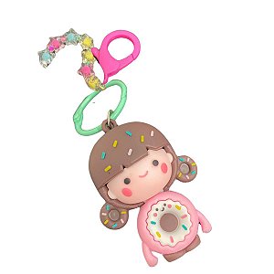 Chaveiro Menina Donuts