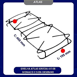 GRELHA ATLAS GRECIA 4 E 6B MONACO E SIEN