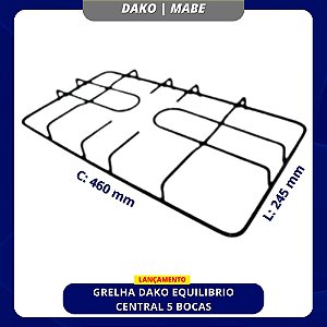 GRELHA DAKO EQUILIBRIO CENTRAL 5 BOCAS