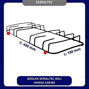 GRELHA ESMALTEC BALI HAWAI CARIBE