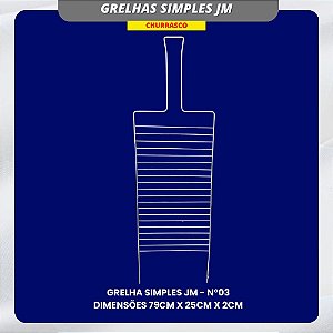 GRELHA SIMPLES JM - N°3