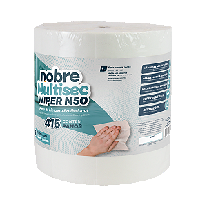 Pano wiper n50 limpeza profissional - branco - Nobre
