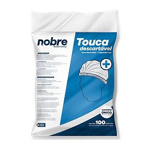 Touca descartável tnt c/100und. - Nobre