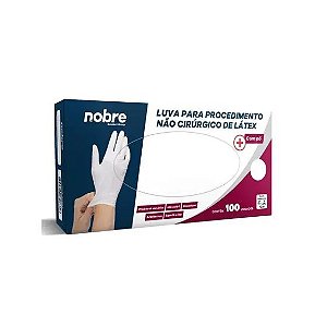 Luva látex c/pó p/procedimento não cirúrgico c/ 100 un