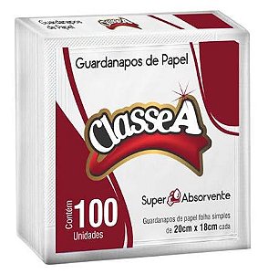 Guardanapo Classe A pequeno 18X20 C/100