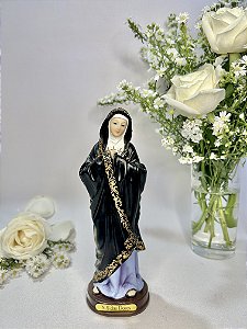 Nossa Senhora das Dores - manto preto (20 cm)