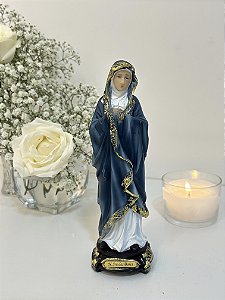 Nossa Senhora das Dores - manto azul (20cm)