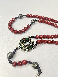 Terço com guirlanda de Natal