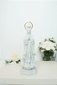 Nossa Senhora de Fátima - 20 cm - resina branca