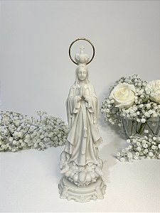 Nossa Senhora de Fátima - 20 cm - resina branca