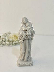 Maria Mãe de Deus 12,5 cm - resina branca