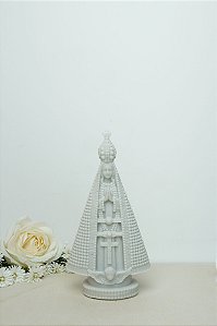 Nossa Senhora Aparecida 15 cm - resina branca