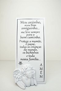 Madeirinha de mesa decorativa Meu Anjinho
