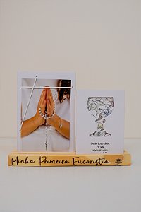 Porta Retrato com placa Minha Primeira Eucaristia