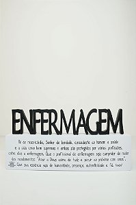 Placa Profissões - Enfermagem