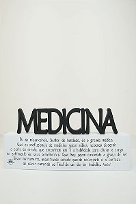 Placa Profissões - Medicina