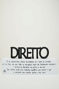 Placa Profissões - Direito