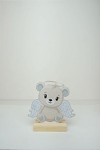 Enfeite de Mesa Urso Anjo Baby - Azul