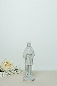São Tarcísio - Resina branca 13 cm