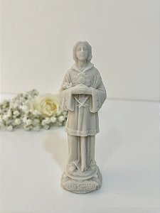 São Tarcísio - Resina branca 13 cm