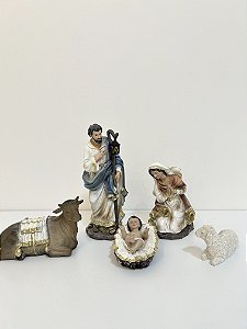 Presépio da Sagrada Família 5 peças - 20 cm