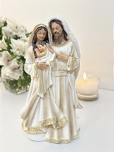 Sagrada Família Ternura branca - 20 cm