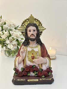 Busto Sagrado Coração de Jesus - 25 cm