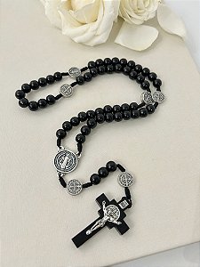 Terço de São Bento em madeira