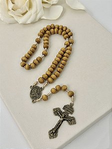 Terço Santa Teresinha - madeira