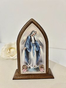 Capelinha madeira Nossa Senhora das Graças