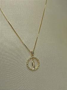 Colar Semijoia Nossa Senhora de Fátima