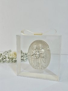 Caixa Acrílica Sagrada Família Decorativa