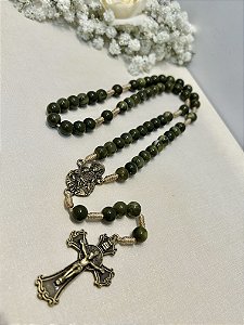 Terço São José Acrílico Verde